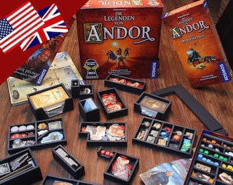 Insert construction plan for "The Legends of Andor Part 1, The Star Shield expansion and New Heroes supplement" (english)