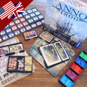 「アノ 1800」のボードゲームインサート構築計画 (英語)