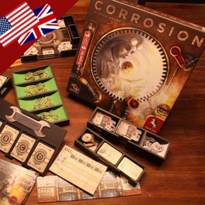 Board game insert construction plan for &quot;Corrosion&quot; (english)