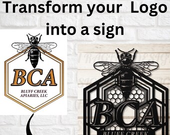 Custom Metal Logo Sign, Personalized Business Sign, 16 Gauge Steel