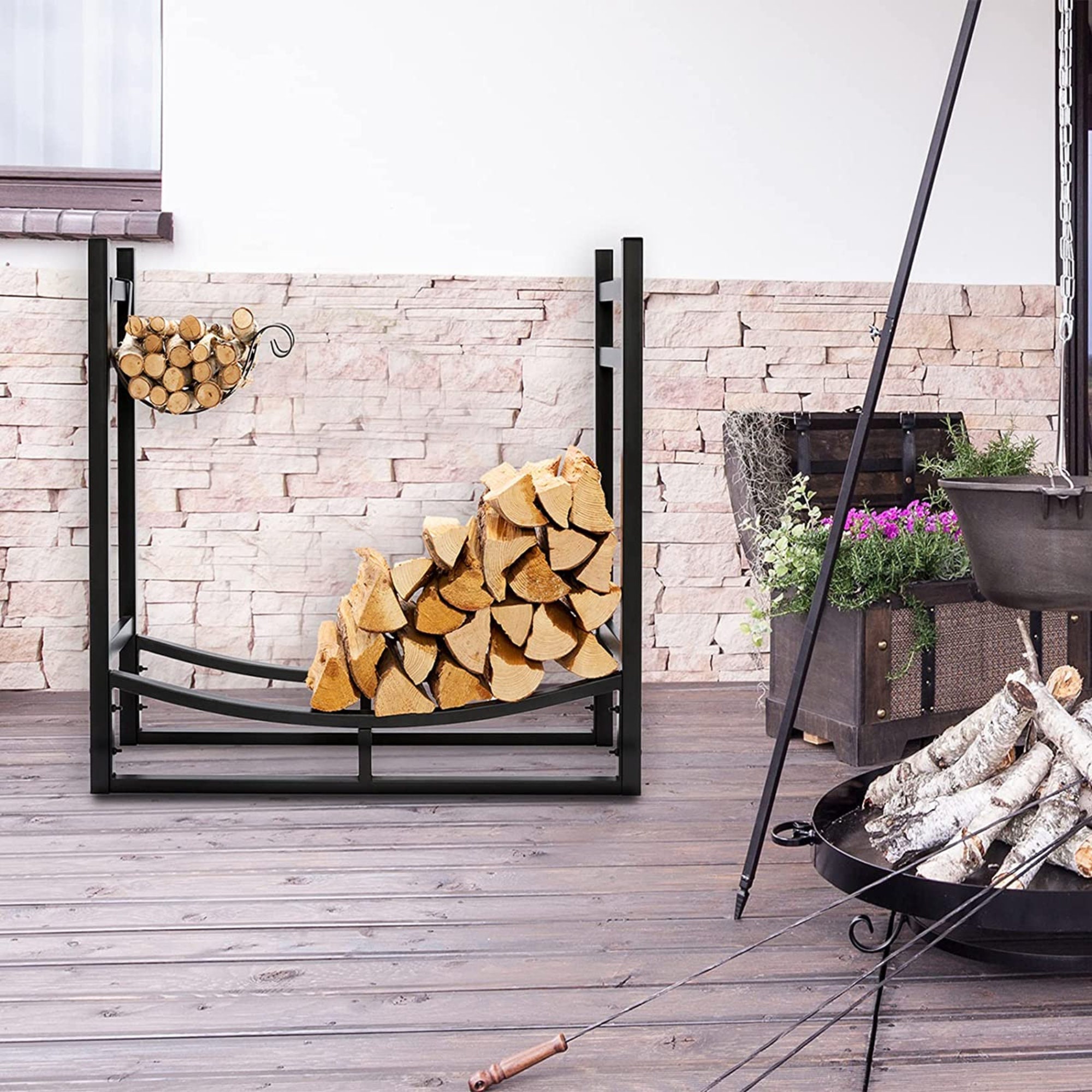 Firewood Rack - Etsy UK