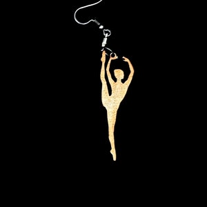 DIGITAL Ballet Dangle Earrings Dancing Ballerina Earring File