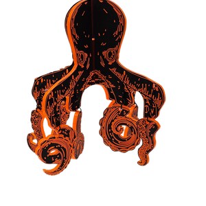 DIGITAL Octopus Earring Holder with Earrings Dangle Earring Dangle Drop