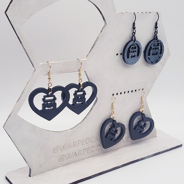 DIGITAL SUV earring file - heart earring cut design - Beep Love Inspired