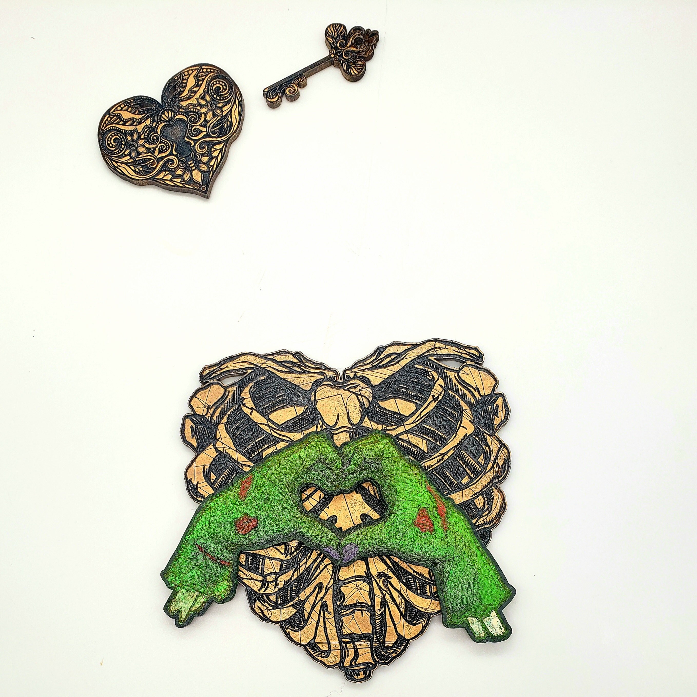 DIGITAL Skeleton Lock and Key - Etsy