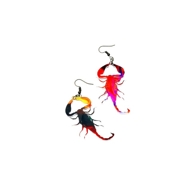 DIGITAL Scorpion Earrings