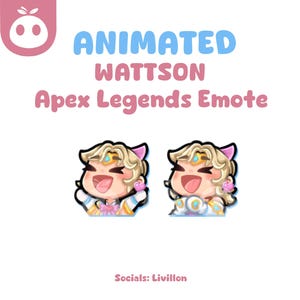 Emote Clappies Animado da Skin Prestige Wattson do Apex Legends - Twitch, Discord e YouTube