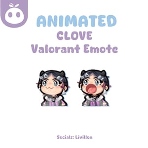 Valorant Clove Animated Pop Emote - Twitch, Discord and YouTube