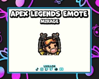 APEX LEGENDS Mirage Emote - Twitch, Discord and YouTube