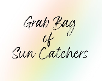 Set of 10 Rainbow Sun Catchers, Grab Bag, Static Cling Window Decals