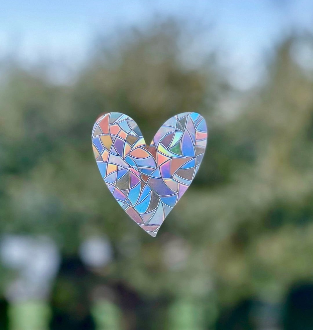 HEART Window Suncatchers / Unique Gifts / Stocking Stuffers / Bulk