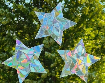 Joan Baker サンキャッチャー Joan Baker Designs ~ Hand Painted Stained Glass ~ Sun