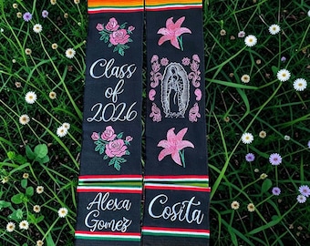 Mexican Graduation Stole,Personalized Mexican Graduation Stole,Mexican  Stole,Graduation Sash,Mexican Class of 2026(7) Stole,mexican sash