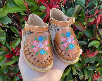 Sandalias huaraches bebés y niñas pequeñas /Huaraches para bebe//Zapatos niña/Huaraches mexicanos para bebés