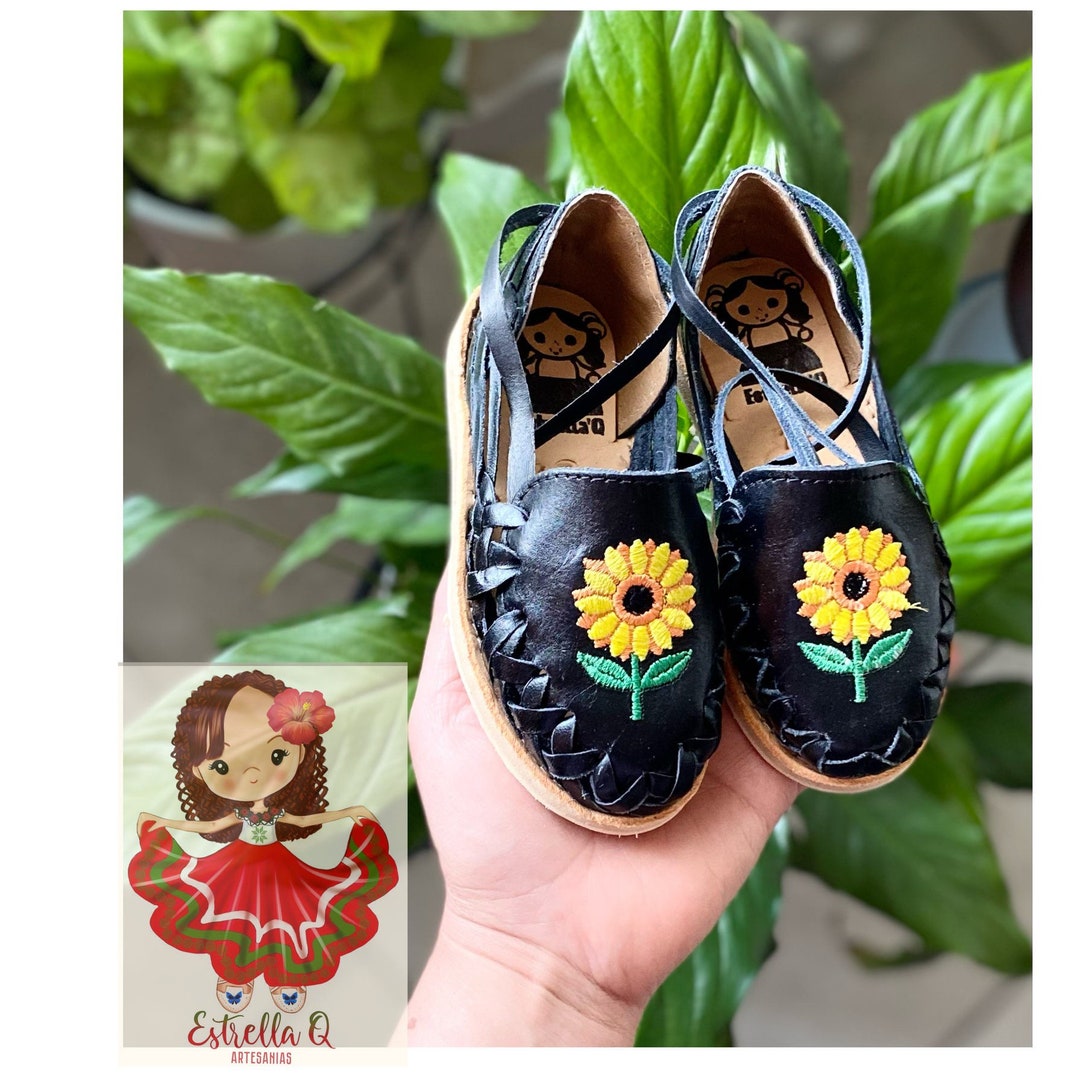 huaraches mexicanos para niñas
