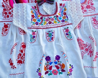 Mexican dress for baby girl/Mexican baby outfit/Mexican baby girl clothing dress/Cinco de Mayo baby outfit/Embroidered Mexican baby dress