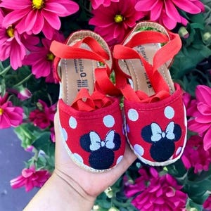 Minnie Mouse  shoes /huaraches for babies and little girls/toddlers huaraches sandal/Huaraches para bebe//Girls shoes/