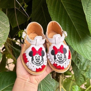 Venta final/Huaraches Minnie/Sandalias huaraches bebés y niñas pequeñas /Huaraches para bebe//Zapatos niña/ baby huaraches/ baby sandalias