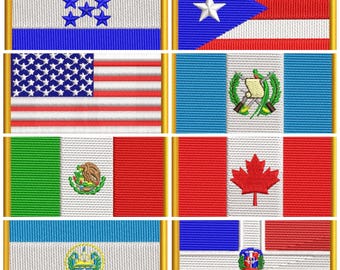 agregar bandera  bordada