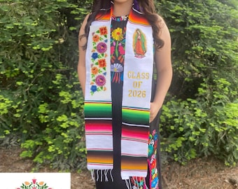 Graduation stole Virgin of Guadalupe Class of 2026/Mexican graduation stole/Graduation sash/Mexican graduation sash/Graduation stole 2026
