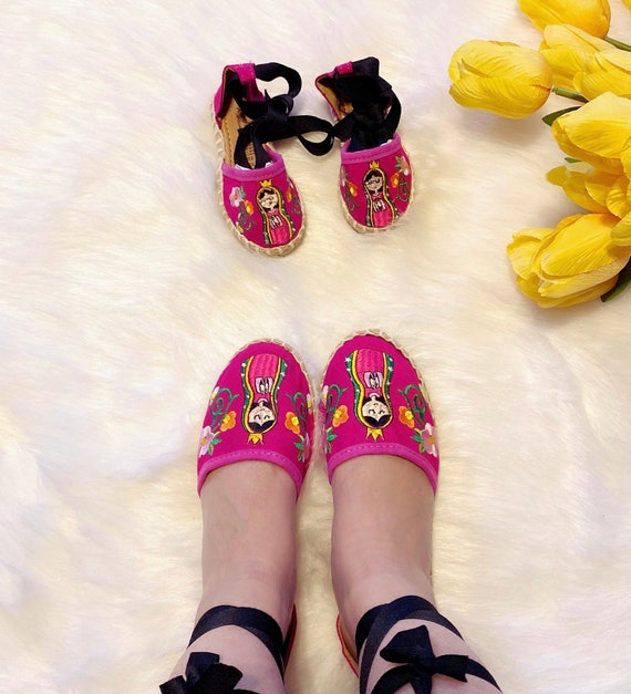 Zapatos Virgencita De Guadalupe huaraches Virgen De Guadalupe