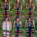Mexican graduation stole with serape embroidered with flowers.Graduation stole. Mexican graduation stole.Class of 2026 personalized stole