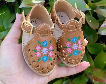 huaraches para bebés y niños pequeños/Huaraches para bebe//Zapatos para niñas/huaraches mexicanos para bebés y niños pequeños//baby sandals