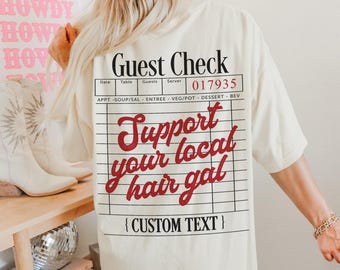Custom Support Your Local Hair Gal COMFORT COLORS® Tee - Support Your Local  Cosmetology Shirt, Hairdresser Merch Branding, Hairstylist Gift