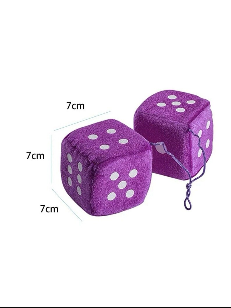 CUSTOM Personalized Car Dice Hanging Ornament, Customized Gift, Personalized Gift, Fluffy Dice