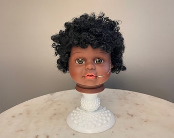OOAK Creepy Doll Head Decoration- Jemisha