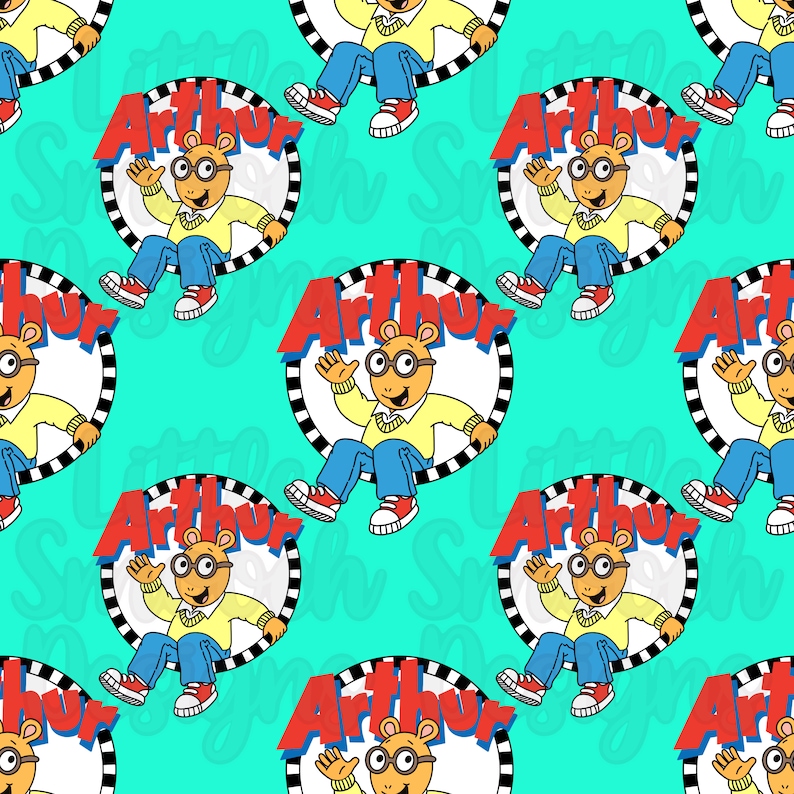 Arthur Tv Show 90s 00s Seamless Pattern / Surface Pattern / Digital ...