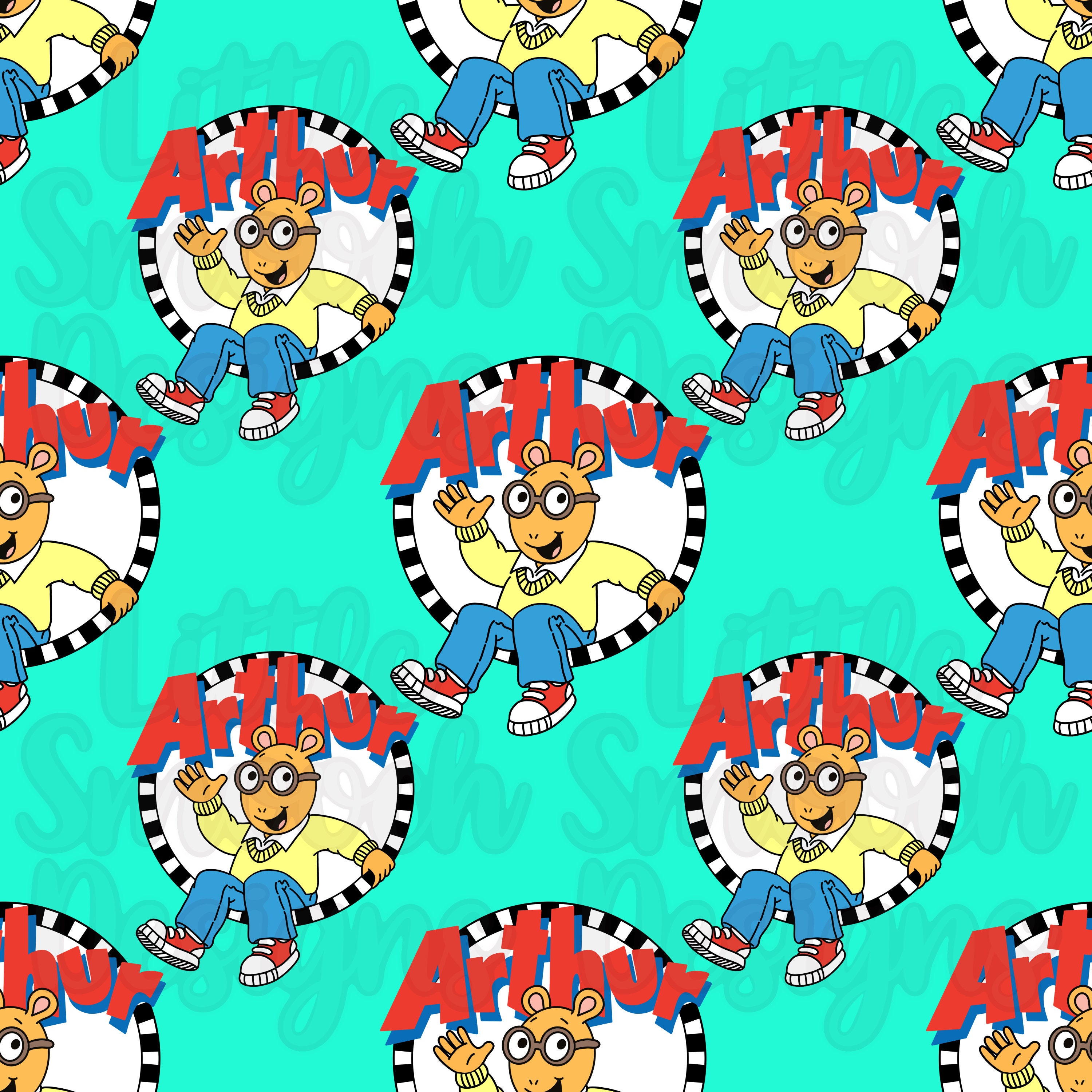 Arthur Tv Show 90s 00s Seamless Pattern / Surface Pattern / Digital ...
