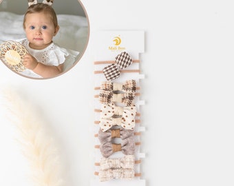 Hair Ties for Toddlers, Kid Hair Accessories, Baby Hair Ties, Toddler Hair Ties, Pigtail Bow Set, Hair Ties with Bow, Unique Summer Baby Bow