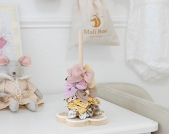 Organizador de accesorios para el cabello, soporte para moños de