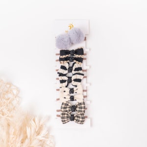 Small Hair Elastics for Baby Girl, Toddler Hair Ties with Bow, Tiny Hair Bands, Gentle Hair Ties for Baby Thin Hair, Kids Hair Accessories