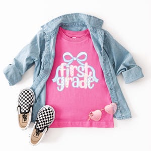 Kindershirt eerste leerjaar, shirt eerste schooldag, terug naar school-shirt voor kind, shirt basisschool, T-shirt 1e klas