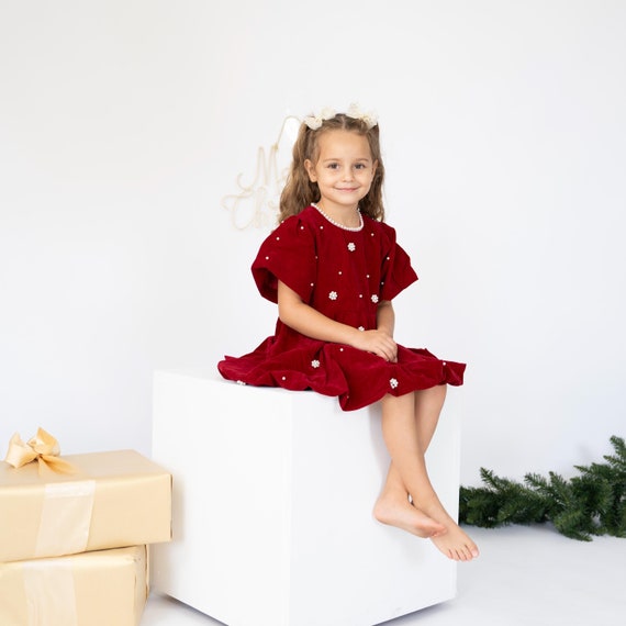 red christmas dress 3t white christmas dresses Christmas Tutu Sequin Bow Dress Toddler Girl Christmas Gift For Girl Red Sequin