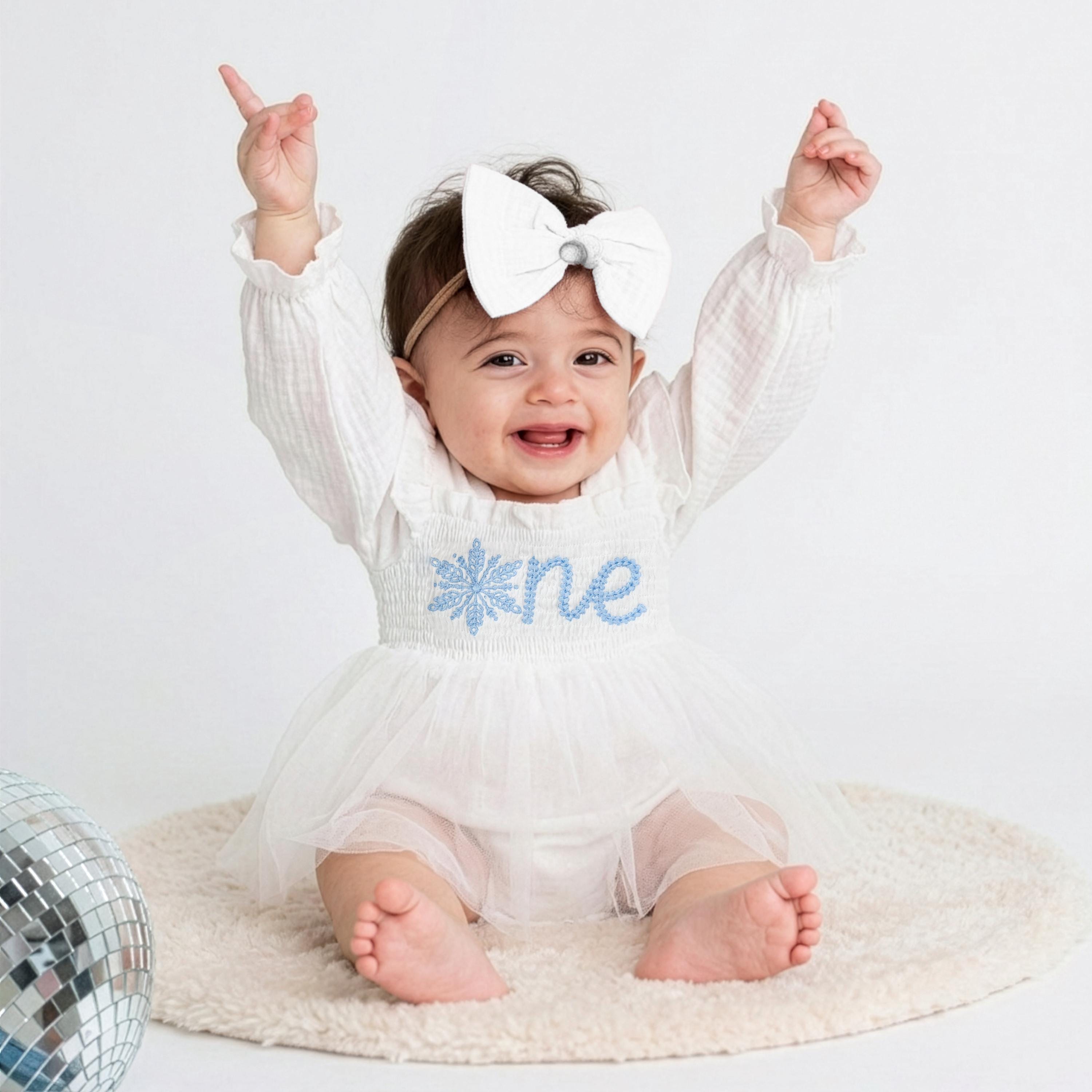 first birthday dress winter First birthday outfit winter onederland, baby glitter shoes, Princess –  Melih's Boutique main image 1