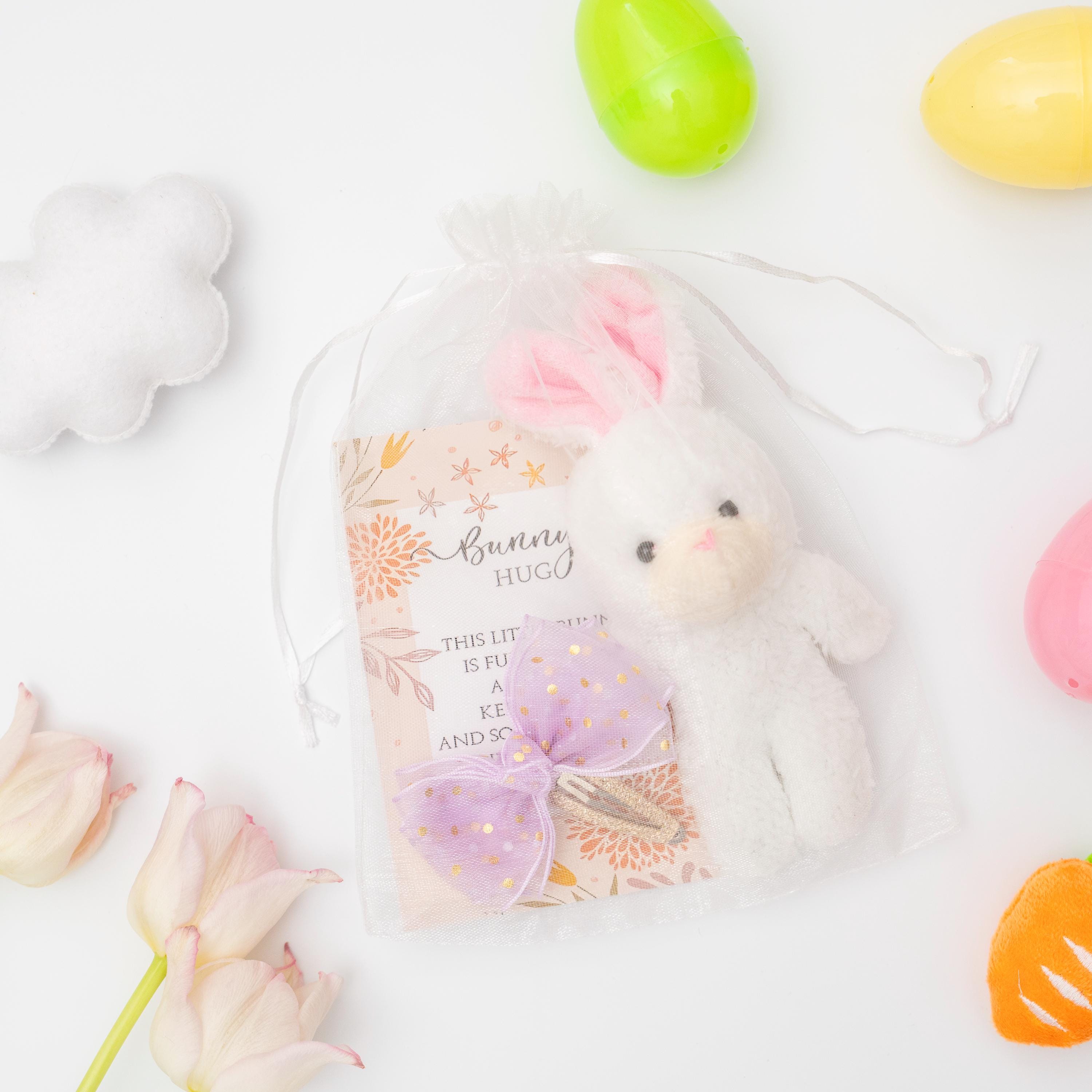 Mini Coniglietto Di Peluche In Scatola Con Biglietto – Morbido E Fatto A Mano, Regalo Di Pasqua, San Valentino E Compleanni, 18x9,9x7,9 Cm