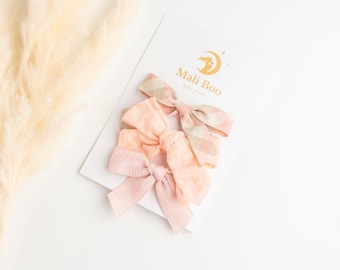 Fermagli per capelli per bambine, accessori per capelli per neonati, fermaglio per capelli rosa per neonati con fiocco, fermagli per capelli per bambini piccoli, fermagli con fiocco per neonati, regalo di San Valentino per bambine