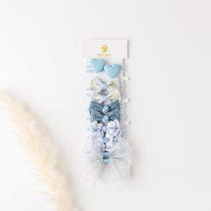 Toddler Hair Ties with Bow, Baby Hair Ties, Gentle Hair Ties, Pigtails Elastics, Kids Hair Accessories, Baby Girl Bows