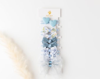 Toddler Hair Ties with Bow, Baby Hair Ties, Gentle Hair Ties, Pigtails Elastics, Kids Hair Accessories, Baby Girl Bows