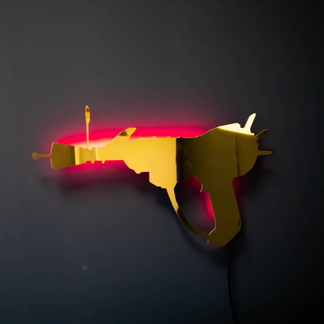 Golden Ray Gun Rgb Wall Art Call of Duty Zombies COD Gaming Etsy