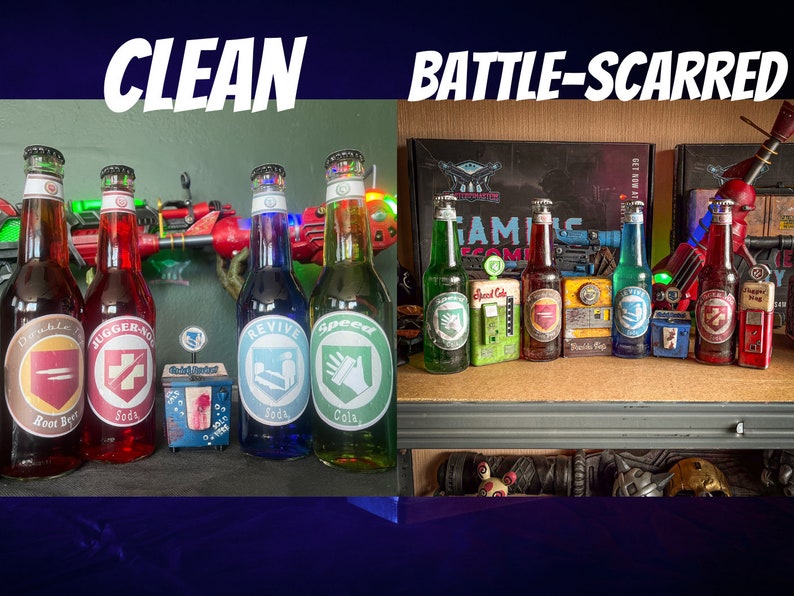 Call of Duty Zombies Réplicas de botellas Perk-a-Cola Juggernog Speed Cola Quick Revive Double Tap Root Beer COD Cola imagen 3