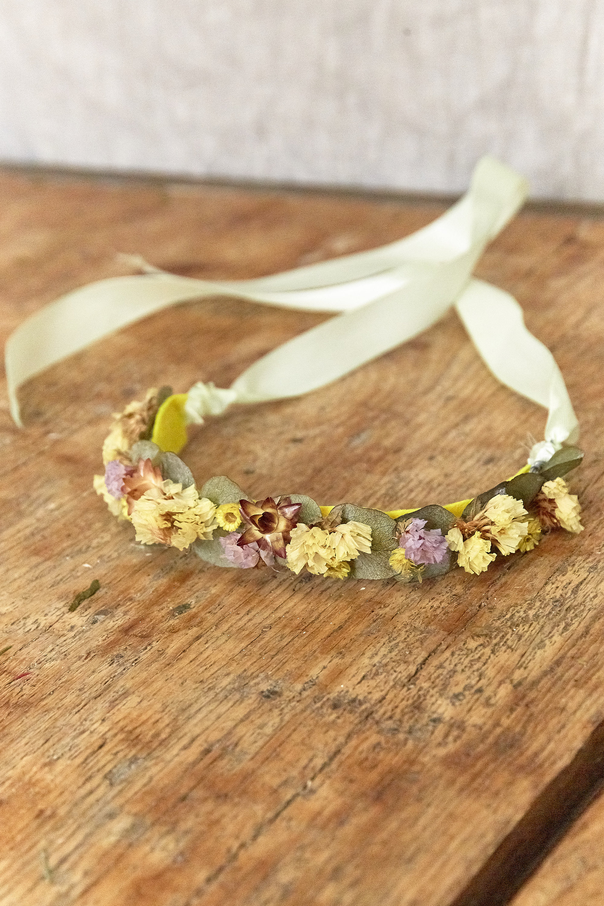 Couronne de Fleurs Séchées