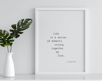 Love | poetry | original poem | quote | wordsbykristy | quote print | eclectic gallery wall | wall decor | wall quote | inspiration quote