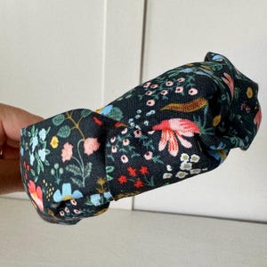 Headband, Top Knot Headband, Fabric Headband, Headband for Adults and Children-Rifle Paper Co Fabric
