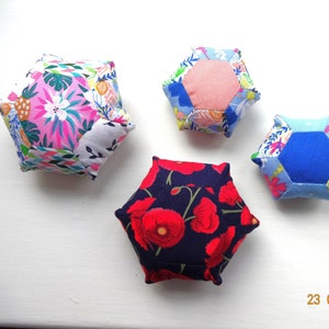 Hexagon Pincushion Sewing Accessories Pincushion With Crushed Walnut Shells  Turtle Pincushion Animal Pincushions 