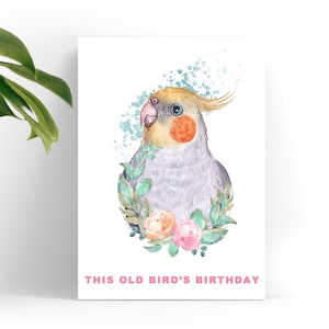 Funny Personalised Bird Birthday Card - Humorous Age Card Gift - Rude Bird Printed Card - Hilarious Birthday Surprise - 5 x 7 inch Greeting
