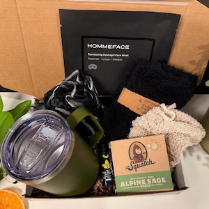 Men’s Self Care Gift Box | Care Package for Him | Husband Gift | Father’s Day Gift Box | Relaxation Gift for Men No beard oil